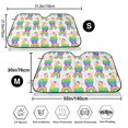 thumbnail image 3 of Kdxio Rainbow Llama Print Windshield Sun Shade,UV Rays and Sun Heat Protection,Sunshade for Car Windshield,Car Shade Front Windshield - Medium, 3 of 5