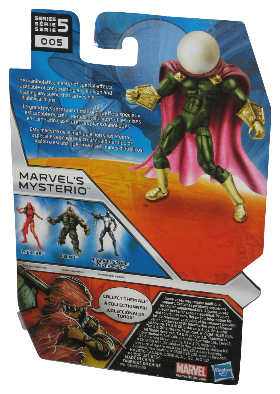 MARVEL'S MYSTERIO Marvel Universe 4" inch Action Figure #5 Series 5 Hasbro 2013 