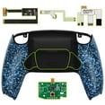 thumbnail image 5 of eXtremeRate Textrued Blue Back Paddles Kit Upgrade Board Back Shell Buttons for PS5 Controller BDM-010/020, 5 of 7