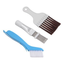 Kit Nettoyage Climatiseur - 4 Peignes à Ailettes Inox + Brosses - Pour Condenseur, Serpentins, Ailettes - Facile Et Efficace