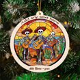 thumbnail image 3 of Muertos Mariachi Stained Glass Suncatcher Ornament – Holiday Ornament with Text for Loved Ones, Family & Friends, Christmas 2025 Decoration, 3 of 6