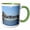 Green/White, variant on 3drose, Saint Anthony Waterfall, St Paul, Mn - Us24 Krs0004 - Keith and Rebecca Snell, 11oz Two-tone Green Mug