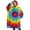 Rainbow Tie Dye, variant on Oversized Wearable Blanket Hoodie,Orange Black White Tie Dye Mandala Pattern Sherpa Blanket Hoodie with Super Pockets,Super Warm Fuzzy Pullover for Women & Men