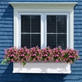 thumbnail image 5 of Zukuco Artificial Flowers Outdoor UV Resistant Fake Plastic Plants Outside Indoor Hanging Faux Greenery Shrubs Arrangement for Vase Porch Window Box Patio Wedding Home Decoration (Pink), 5 of 8