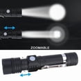 thumbnail image 6 of Super Bright 90000LM LED Tactical Flashlight Zoomable With Rechargeable Battery, 6 of 16