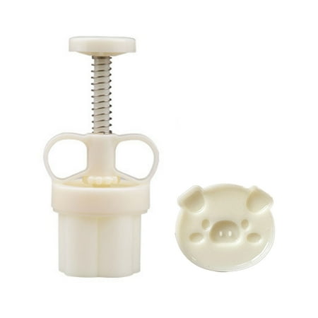 

Sardfxul Plastic Material Mooncake Molds Stamp Moon Cake Mould Cartoon Pig Shaped Molds