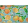 thumbnail image 2 of Coolnut Lemon Kitchen Curtains 2 Panels, UV Protected Tier Curtains Half Window Curtains for Guest Room Bathroom Sink Laundry Room Basement,36"x 27", 2 of 6