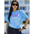 thumbnail image 2 of Color I Choose Truth Banner Tie Dye Cyclone Women -Image by Shutterstock, Female Large, 2 of 4