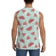 thumbnail image 4 of Fotbe Watermelon Men's Camiseta sin Mangas Estampada para Hombres, Playera Casual para Gimnasio, Entrenamiento, Playa-Large, 4 of 7