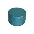 thumbnail image 2 of Xingzhi Candle Jar Reusable Replacement Solid Color Anti-rust 50ml Leakproof Sealed Glossy Smooth Office Tea Can Coffee Container Blue, 2 of 8