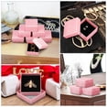 thumbnail image 6 of TEHAUX Pink Paper Jewelry Storage Case with Black Sponge for Rings and Accessories 24 Pcs, 6 of 8