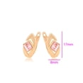 thumbnail image 2 of Elegantes Aretes Dama Rombo Brillante Swarovski Oro 18K Lam rosa Unitalla, 2 of 6