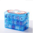 thumbnail image 1 of Caja de almacenamiento grande - azul grande de tres capas Fokelyi WMZL-1542-1, 1 of 7