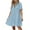 Blue, variant on Puntoco Plus size dresses Women‘s Sleeveless Shirt Dress Ruffle Hem Cotton Tunic Tank Dress Button Up Swing Shift Mini Dresses Red XL(XL)