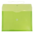 thumbnail image 2 of JAM Paper Plastic Envelopes with Button & String Tie Closure, Legal Booklet, 9 3/4 x 14 1/2, Lime Green, 3/Pack, 2 of 4