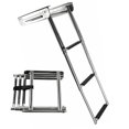 thumbnail image 2 of MARINE CITY 3-Step Telescoping Swim Platform Ladder, 304 Stainless Steel Rust-Resistant Flip-Up Design, for Boats, Yachts & Pontoons, 2 of 4