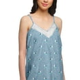 thumbnail image 4 of Moomaya WoMen's Printed V-Neck Sleepwear Cotton Spaghetti Strap Nightdress, 4 of 6