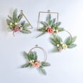 thumbnail image 3 of Guirnalda de aro floral, 3 piezas de flores artificiales para colgar en la pared, guirnalda de aro para boda, decoración de pared de guardería, 12 Sincero  Hogar, 3 of 9