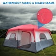 thumbnail image 5 of Ktaxon Camping Large Tent 14 Person Family Cabin Tents,2 Rooms,Straight Wall with Carry Bag, 5 of 7