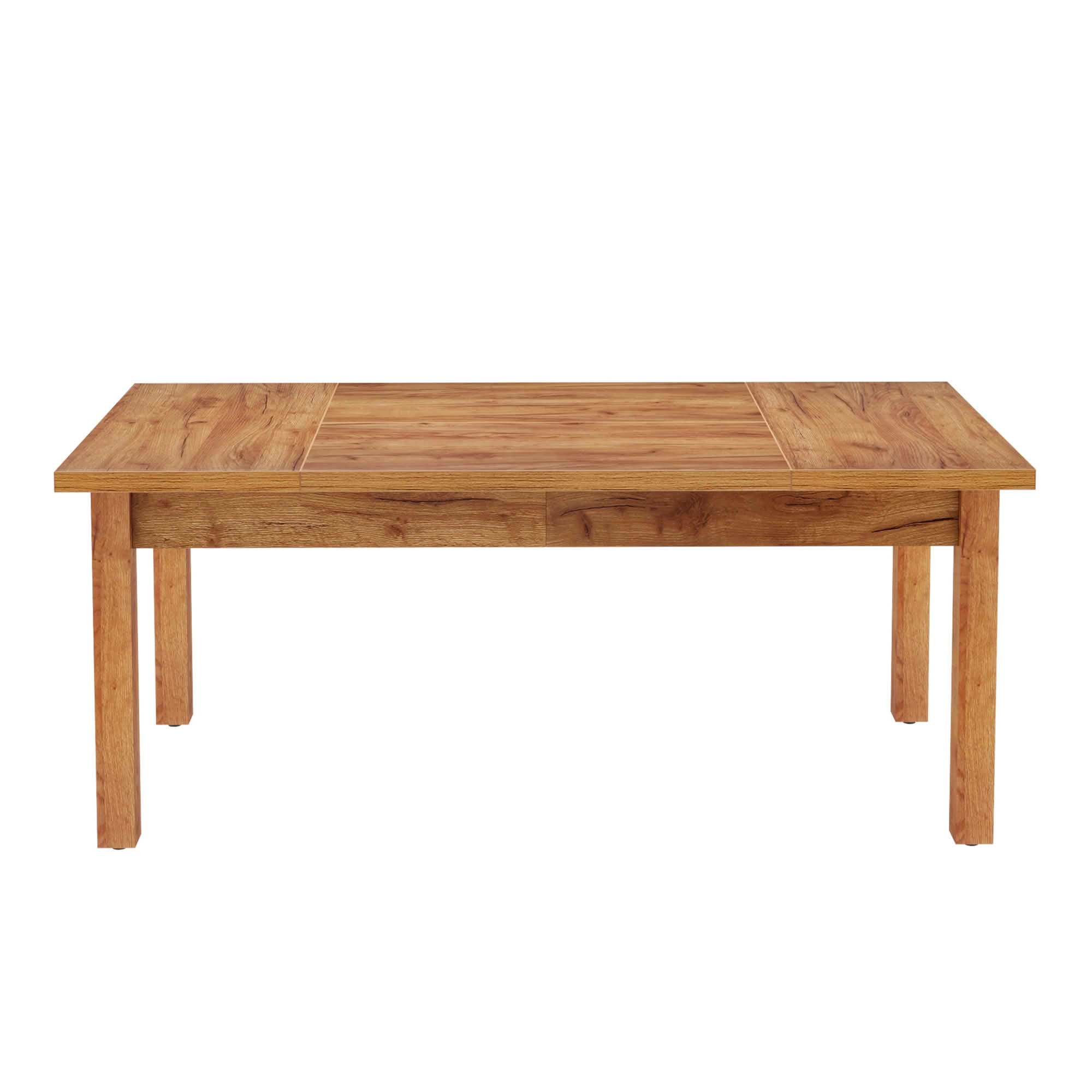 MAYEERTY 70.9 Inch Farmhouse Wood Dining Table, Rectangular Breakfast Table with Ample Legroom for 6 to 8 People