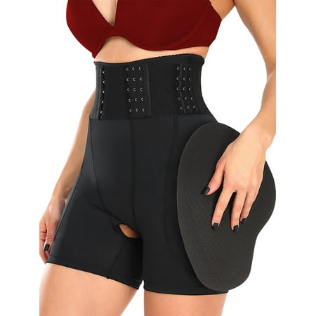 

LILVIGOR Tummy Control and Hip Enhancer for Women with Pads Fake Butt Lifter Hourglass Underwear Shapewear High Waisted Shaping Shorts