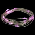 thumbnail image 3 of Northlight LED Micro Fairy Christmas Lights - Pink - 6ft Copper Wire - 20ct, 3 of 6