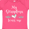 thumbnail image 4 of Inktastic My Grandma Loves Me Heart Grandchild Boys or Girls Baby Bodysuit, 4 of 5