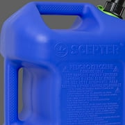Scepter 5 Gallon Capacity SmartControl Dual Handle Kerosene Fuel Container, FSCK571, Blue Gas Can