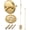 Brushed Gold, variant on Universal Bath Tub Drain Linkage Assembly with Trip Lever and Strainer Done Cove, Bathtub Drain Kit, Fit for Trip Lever Bath Tub Waste and Overflow Draining(Polished Brass)