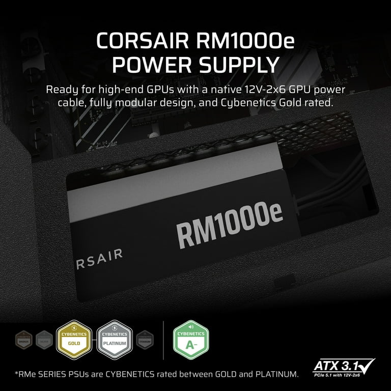 Corsair RM1000e 電源ユニット 1000W Amazon | CORSAIR Corsair PC電源ユニット RM1000x Shift PCIe5