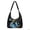 Blue Butterfly Moon, variant on Purple Floral Butterfly Padded Hobo Bag for Women,Lightweight Quilted Shoulder Crossbody Carryall Handbag with Adjustable Strap for Daily Commute Shopping