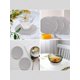 thumbnail image 3 of 1pc Polyester Coaster, Minimalist Plain Woven Coaster For Home, 3 of 4