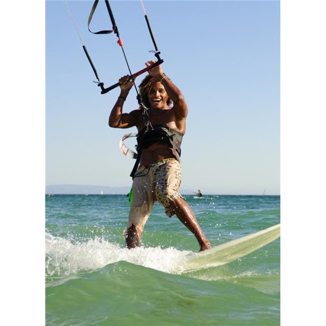Man Kite Surfing Poster Print, 24 x 32