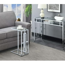 Convenience Concepts Town Square Chrome C Table
