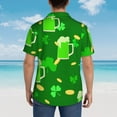 thumbnail image 6 of Kll Men'S Hawaiian Shirt Short Sleeve Button Down Beach Shirts-St Patrick'S Day2, 6 of 8