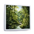 thumbnail image 2 of Designart "Tranquil Bamboo Jungle I" Floral Framed Wall Art - Green Bamboo Hallway Framed Wall Art Decor, 2 of 6