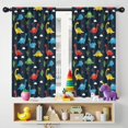 thumbnail image 5 of Blackout Kids Curtains,DarkBlue Dinosaurs Clouds Palms Pattern Childrens Insulated Curtains Set Of 2,Bedroom Essentials,Toddler Room Decor 42"x54", 5 of 5