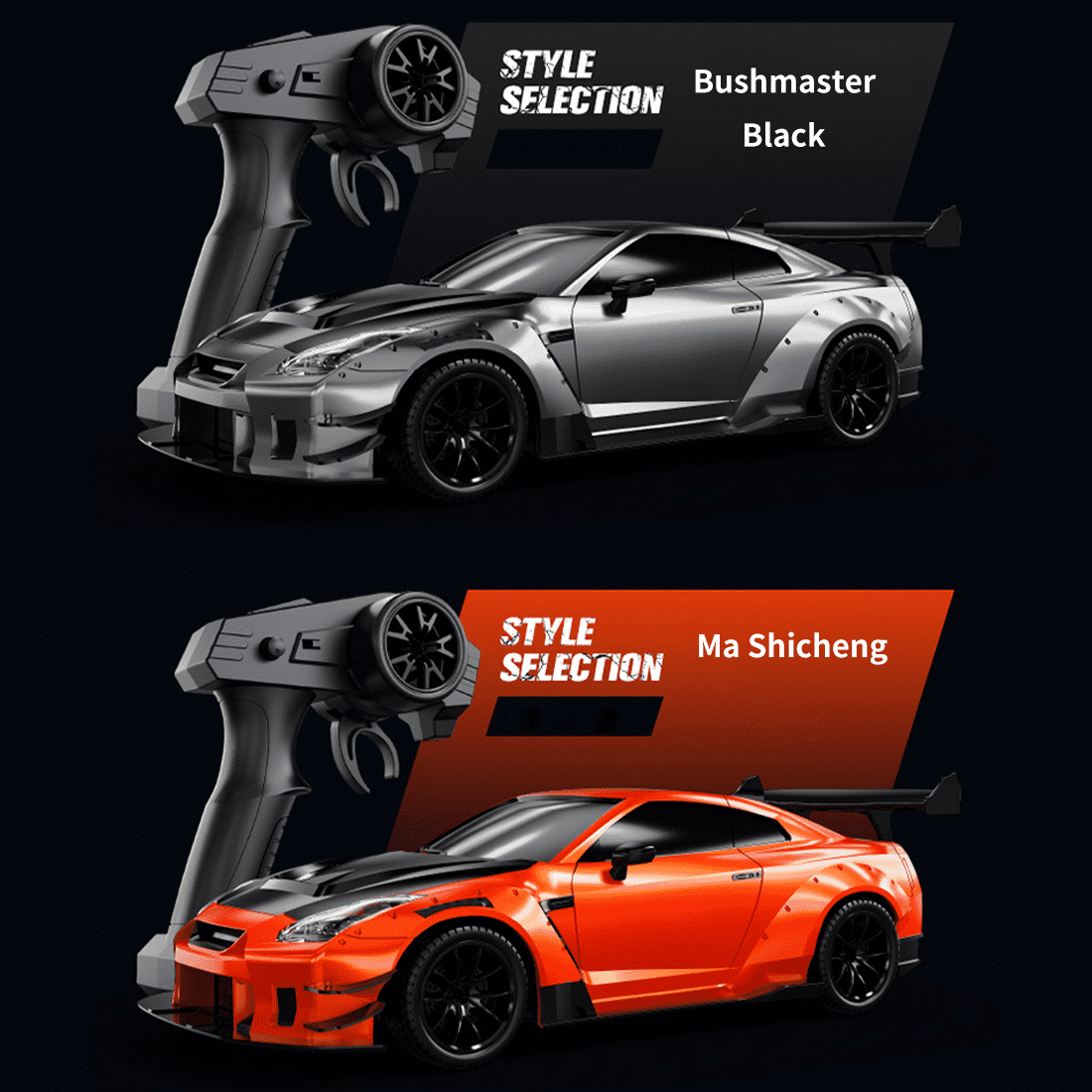1:20 Scale High-Speed Remote Control Drift Car with Realistic Lights, 2.4GHz 4WD RC Stunt Car, 50-80m Range, USB Rechargeable, Ready-to-Run Racing Toy for Teens & Adults
