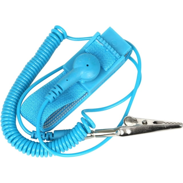 Pulsera antiestática - Descarga ESD - con cable a tierra y pinzas de cocodrilo - Conéctese a tierra para evitar la acumulación de electricidad estática TUNC Sencillez