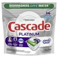 thumbnail image 6 of Cascade Platinum ActionPacs + Oxi, Dishwasher Detergent, Fresh Scent, 14 Ct, 6 of 7