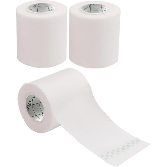 Silk Like Medical Tape - Durable Cloth Medical Tape - 2in x 10yd, 3 Rolls - Surgical Tape Woven for Strongly Holding Large Dressings, Securing Splints, and Ideal for Long-Term Care