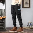 thumbnail image 3 of Pantalones de hombre de trekking ajustados para pesca, pantalones cargo para hombre, senderismo, exterior, otoño, algodón de alta calidad, sueltos, estilo coreano, largos, 3 of 5