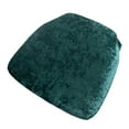 thumbnail image 3 of Efavormart 5 Pack Crushed Velvet Chiavari Chair Seat Pad Covers – Hunter Emerald Green Stretch Cushion Slipcovers for Dining Chairs, Washable & Reusable, 3 of 5