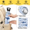 thumbnail image 4 of Shark Grass Pattern Sport Water Bottle for Kids Insulated with Straw for School Outdoor Daily Use, 4 of 6