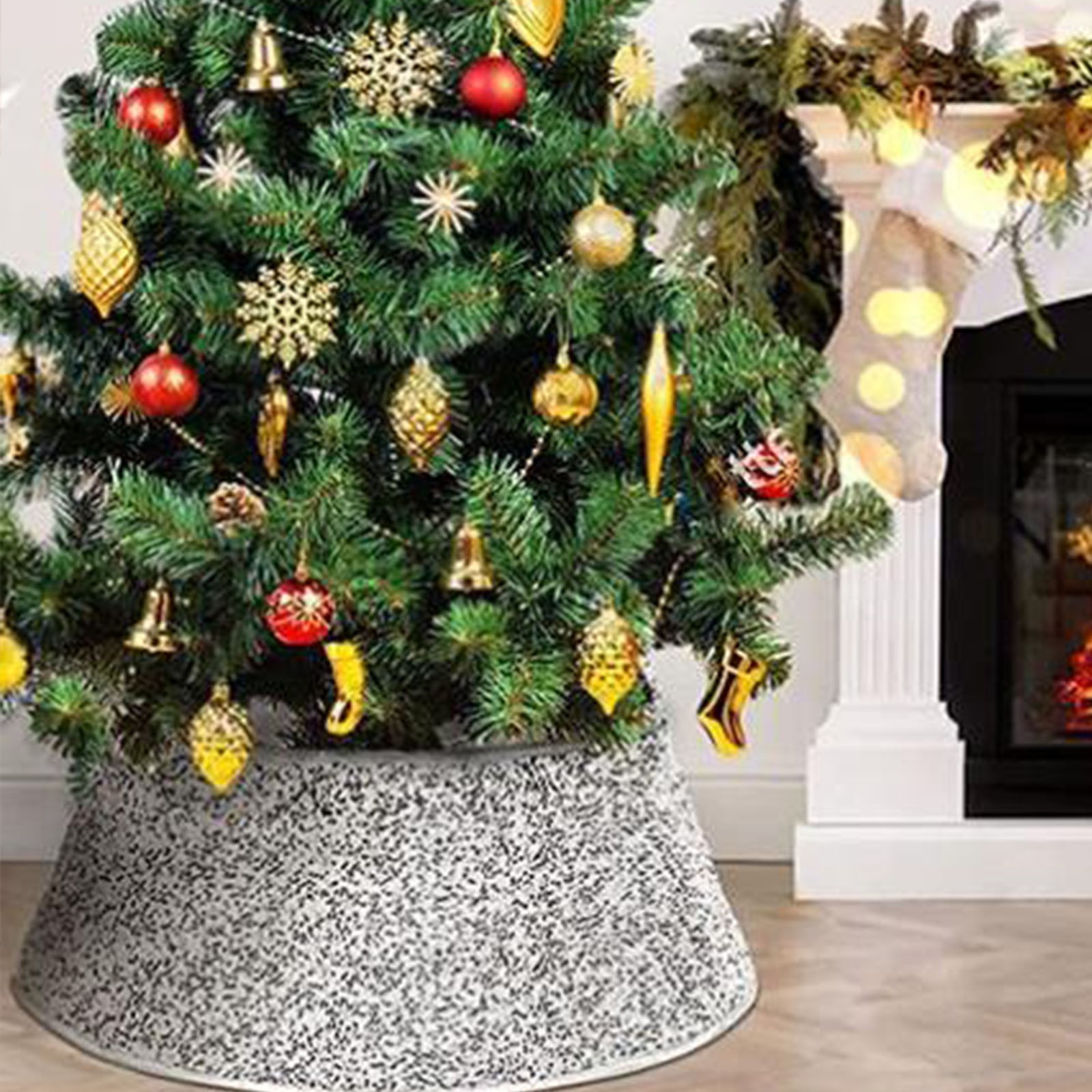 Azrian Christmas Decorations Indoor Christmas Tree Collars 236 Inch Sequin 064 Lb Tree Skirt