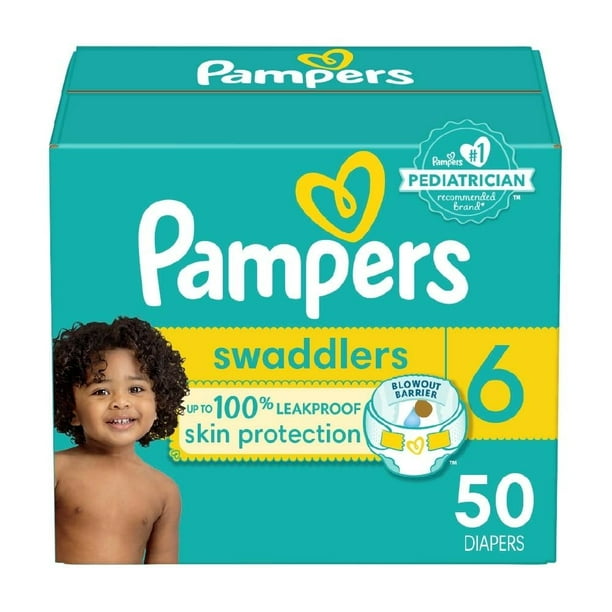 Pañales Pampers Swaddlers etapa 6 unisex 50 piezas