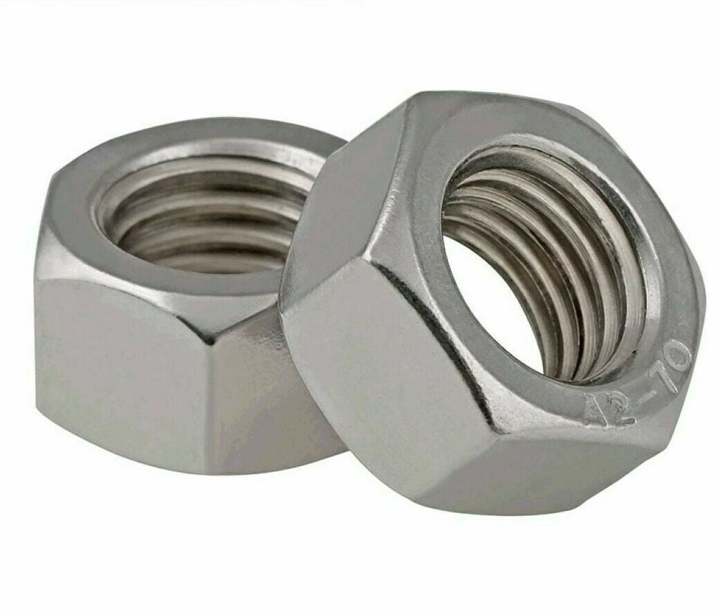 M4 VARIOUS PACK SIZES 4mm HEX FULL NUTS DIN 934 A2 STAINLESS STEEL 