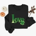 thumbnail image 5 of St Patricks Day Outfits for Women Cute Crewneck Sweatshirt Graphic Heart Shamrock Shirt Long Sleeve Casual Pullover Tops, 5 of 6