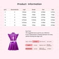 thumbnail image 7 of Hansber Girls Jazz Dance Dress 2-Piece Cheerleading Outfit Shiny Metallic Flutter Sleeve Crop Top with Skirt Set Gold 14, 7 of 7