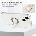 thumbnail image 2 of case for iPhone 13 Mini Case with Ring Holder Magnetic Kickstand Soft TPU Non-Slip Matte Back Cover Microfiber Lining Anti-Scratch Shockproof Full-Body Protective Case for iPhone 13 Mini(White), 2 of 14